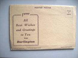 Engeland England Darlington Durham Booklet With 6 Nice Pictures - Andere & Zonder Classificatie