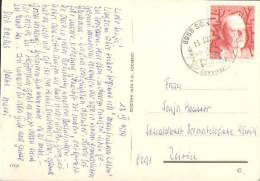 Schweiz / Switzerland - Postkarte Echt Gelaufen / Postcard Used ( O725) - Lettres & Documents