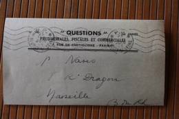 Lettre *P.P.*port Payé De Neuilly-sur-Seine 23/6/1948—>Marseille "Question Prud´homales Fiscales & Commerciales " - Postal Rates