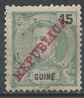 GUINÉ - 1911 - D. Carlos I, Com Sobrecarga «REPUBLICA»  15 R.  Denteado 11 3/4 X 12  (o)  MUNDIFIL  Nº 101 - Portuguese Guinea