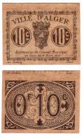 1917 // Algérie // Bon De Nécessité // Ville D' ALGER // 10 Cts - Bonds & Basic Needs