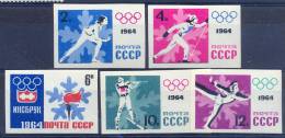 USSR 1964-2866-70B OLYMPIC GAMES INNSBRUCK, U S S R, 5v, MNH - Hiver 1964: Innsbruck