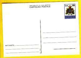 1978 - SAN MARINO -  CARTOLINE POSTALI - ORDINARIA DA 120 LIRE - Interi Postali