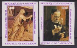 CAMEROUN  NON DENT/IMP  PASTEUR+TABLEAU   YVERT  N°PA 344/5**MNH  Réf 2361 - Louis Pasteur