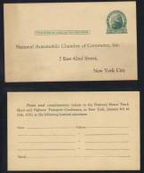 USA - AUTOMOBILE   / 1910 - 1920 ENTIER POSTAL REPIQUE (ref E208) - 1901-20