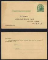 USA - IMPRIMERIE - LIVRES / 1910 - 1930 ENTIER POSTAL REPIQUE  (ref E224) - 1921-40