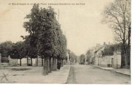 CPSM RIS ORANGIS (Essonne) - Place Alphonse Daudet Et Rue Du Pont - Ris Orangis