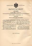 Original Patentschrift - Otto Poppe In Kirchberg I.S., 1906 , Schuhanzieher , Schuhe , Schuster !!! - Chaussures