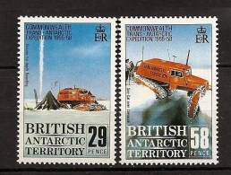 Antarctique Britanique BAT 1988 N° 170 / 1 ** Commonwealth, Sondage Sysmique, Neige, Banquise, Crevasse, Chenillette - Autres & Non Classés