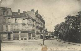 51 ; CHALONS SUR MARNE . L AVENUE DE LA GARE  ; PHAMACIE DE LA GARE ."  CHAMPAGNAT " - Châtillon-sur-Marne