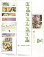 Yugoslavia 1996. Complete Set Of The 16th Serial Of The Postal Stationery Card ,mint,9 Pcs. - Postal Stationery