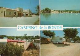 [84] Vaucluse (Cabrieres D´Aigues) La Motte D´Aigues -CAMPING  De La  BONDE- Multi Vues (année 1977-caravane Caravaning) - Cabrieres D'Aigues