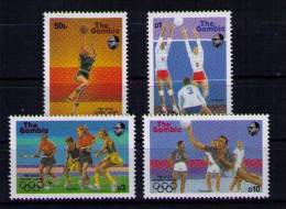 GAMBIA 1987 - JUEGOS OLIMPICOS DE SEUL 88 - YVERT 662-665 - Handbal