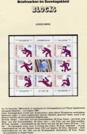 Olympia 1984 Medaillen Jugoslawien 2075/2 KB ** 4€ Sport Piktogramme Boxen Ringen Bf Olympic Bloc Sheetlet Of Yugoslavia - Covers & Documents