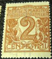 San Marino 1903 Numeral 2c - Used - Gebraucht