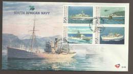South Africa FDC 6.55 1997 South African Navy 75th Anniversary Ships - Lettres & Documents