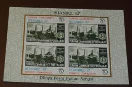 Türkiye  Istambul 1987  B 24 ** Postfrisch MNH   #2811 - Blokken & Velletjes