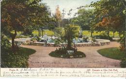 Peoria, IL,   Fountain At Glen Oak Park  Post Card 1906 - Peoria