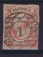 Deutschland: Sachsen Mi  12, Used/cancelled - Saxony