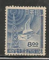 ELECTRIC COMMUNICATIONS  - JAPAN 1949 Yvert # 421 - MINT LH - Electricity
