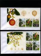 IRELAND/EIRE - 1995  NATIONAL BOTANIC GARDENS TWO PANES FROM BOOKLET ON COVER - Blocs-feuillets