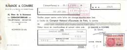 FACTURE LETTRE : CLERMONT FERRAND . RAMADE & COMBRE . LETTRE DE CHANGE DE 1964. - Transports