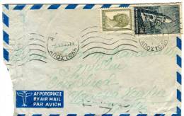 Greece- Air Mail Cover Posted From Lawyer/Athens [6.7.1955, Arr. 7.7 Machine] To Chania-Crete - Lettres & Documents