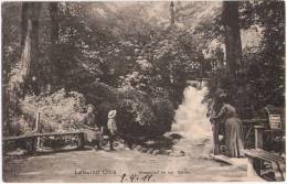 Danzig Luftkurort OLIVA Wasserfall Im Königlichen Garten Mutter Mit Kind Ern 9.4.1911 Gelaufen - Danzig