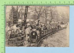 Bristol Conn USA (  Gillette Railroad Animated) 2 Scan Divided Used 1952  Post Card Postcard Carte Postale - Rutas Americanas