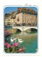 Cp, 74, Annecy, Le Pont Sur Le Thiou Dans Le Viel ANnecy - Annecy-le-Vieux