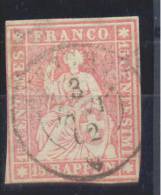 Switzerland Mi#15IIaym 1854 USED - Usados