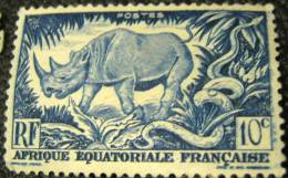 AEF 1946 Rhinoceros 10c - Mint - Altri & Non Classificati