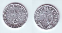 Germany 50 Reichspfennig 1940 B WWII Issue - 50 Reichspfennig