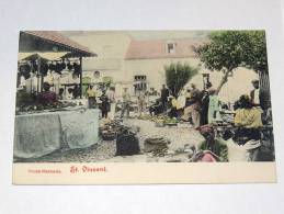 Carte Postale Ancienne : SAINT-VINCENT : Fruto Mercado - Saint-Vincent-et-les Grenadines