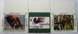 Bangladesh 2012 Indonesian & Bangladesh Birds On World Stamps Exhibition Eagle Vogel - Verzamelingen, Voorwerpen & Reeksen