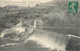 4 CPA : TOURNON-SUR-RHONE VIADUC DU DUZON TOUR DE LA VIERGE PONT SUSPENDU ET LE BARRAGE 07 ARDECHE - Tournon