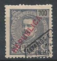 INHAMBANE - 1917,  D. Carlos I,  C/ Sobrecarga «REPUBLICA»  700 R.  (LOCAL)  (o)  MUNDIFIL  Nº 101 - Inhambane