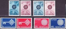 1967 / 70 4 Postfrisse Europaseries 1967 (2) - 1968 - 1970 NVPH 882 / 883 - 884 / 885 - 906 / 907 - 971 / 972 - Unused Stamps