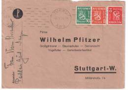 2 LETTRES 1936 ET 1939 A DESTINATION DE L'ALLEMAGNE - Brieven En Documenten