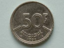 1992 FR - 50 Franc / Morin 830 ( Uncleaned - For Grade, Please See Photo ) ! - 50 Francs