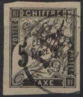 #21# COLONIES GENERALES TAXE N° 5 Oblitéré Surchargé "FD" - Postage Due