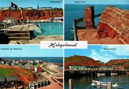 AK Helgoland, Schwimmbad, Lange Anna, Hummerbuden, 1969 - Helgoland