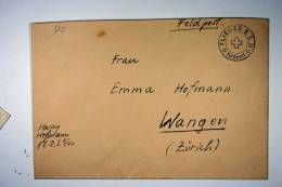 Switzerland WWII Flieger R.S. Feldpost 1940 To Wangen/Zürich - Covers & Documents