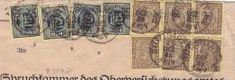 INFLA Dienstsache, DR D 31, 33 A MiF Auf Briefstück, Poststempel: Stuttgart 29.DEZ 1922 - Sonstige & Ohne Zuordnung