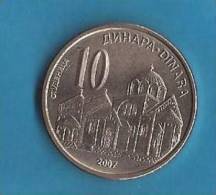 2007 X  UNC SRBIJA SERBIA 10 DINARA  MONETA  UNC - Serbien