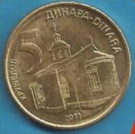 2011 X  UNC SRBIJA SERBIA 5 DINARA  MONETA  UNC - Serbie