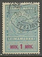 FINLAND FINNLAND 1895 Stempelmarke 1 Mark O - Oblitérés