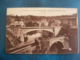 CP..AUVERGNE....OLLIERGUES..LES DEUX PONTS SUR LA DORE - Olliergues