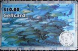 Marshall Islands - MRS-NTA-05, Prepaid Phonecard, 10$, Fishes , Used - Marshall