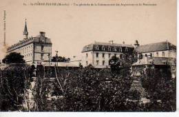 SAINT PIERRE EGLISE Vue Générale De La Communauté Des Augustines Et Pensionnat (scans Recto Et Verso) - Saint Pierre Eglise